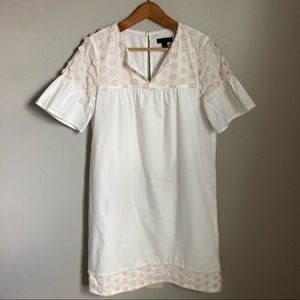 J. Crew White Shift Dress Size 2 Tall